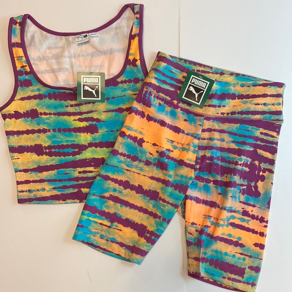 Puma Tie Die Byzantium Workout Set